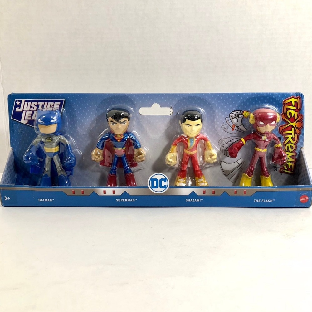 DC Justice League Mattel Flextreme Bendable 4” Figures!